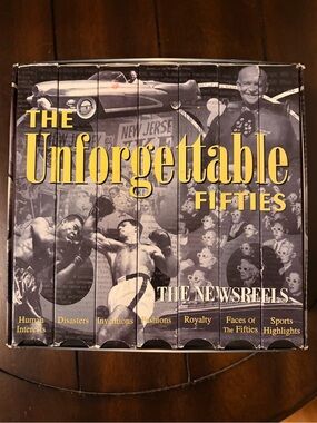 The Unforgettable Fifties DVD Box VHS set